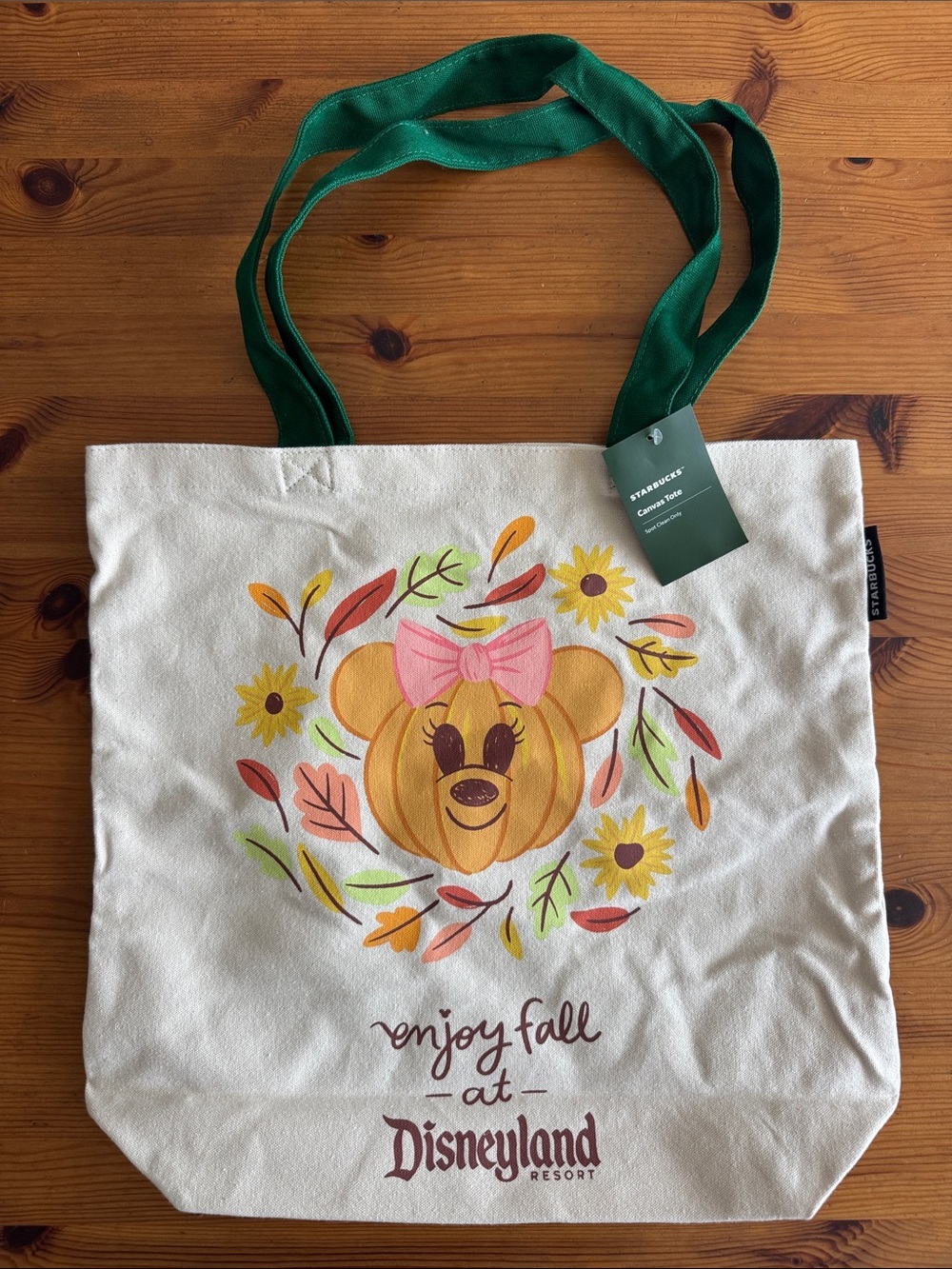 Starbucks x Disney “Enjoy Fall at Disneyland Resort” Canvas Tote Bag